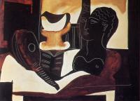 Picasso, Pablo - still life with an antique bust